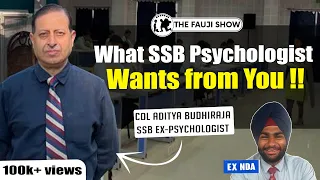 Why do Candidates get Rejected !! SSB Ex-Psychologist Col Aditya Budhiraja ft@lwsssbinterview Ep-113