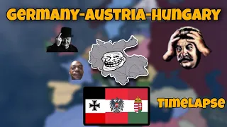 What if Germany-Austria-Hungary Empire existed? | Hoi4 Timelapse