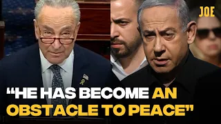 Chuck Schumer calls on Benjamin Netanyahu to step down over war on Gaza in Senate speech