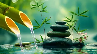 Relaxing Piano Music for Stress Relief and Deep Sleep - Bamboo Fountain, Soothing Water Sounds