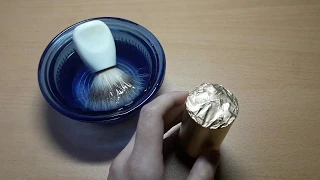 Бритье. Обзор немецкого мыла (стика) для бритья Tabac Original. Tabac shaving soap lather review.