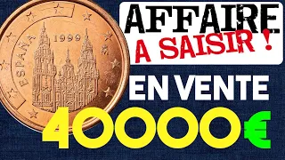 5 centimes espagnol en vente à 40 000 euros   les euro cent les plus cher espagnol !