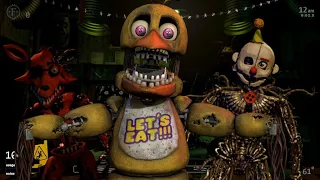 FNAF Ultra Custom Night - Withered/Broken characters challenge