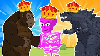 Godzilla vs Kong Skull, Skeletons who is the strongest? King Legacy Mecha Godzilla Animation Cartoon