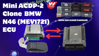 BMW N46 MEV1721 ECU Clone by Yanhua Mini ACDP-2