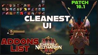 How to Set Up CLEANEST UI + ADDONS LIST DRAGONFLIGHT 10.1.. World Of Warcraft