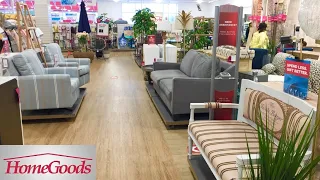 HOMEGOODS FURNITURE ARMCHAIRS COFFEE TABLES SOFAS HOME DECOR SHOP WITH ME SHOPPING STORE WALKTHROUGH