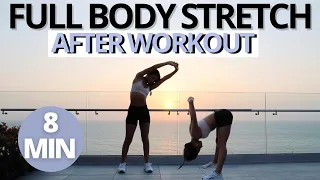 STRETCHING EXERCISES After Workout with Sunset | Full Body Stretch | 8 MIN | Daniela Suarez