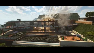 Destroying Franklins house from gta5 in Teardown.