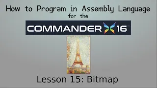 Bitmap: Commander X16 Assembly Language Tutorial, Lesson 15