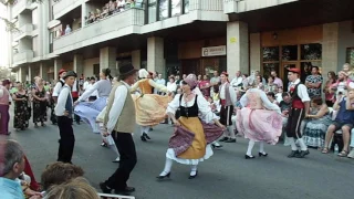 Desfile Final del Festival Folclórico de los Pirineos, Grupo de Francia.
