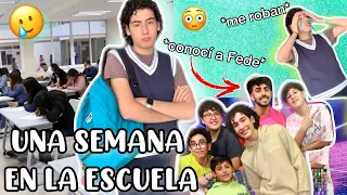 Una SEMANA en la ESCUELA 😩 *me roban y conocí a Fede* 😦 | Leo Study