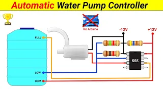 How to make Automatic Water Pump Controller without Arduino || Inspire Award Project