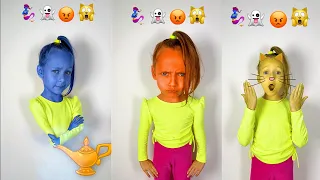 Funny Cartoon characters | Emoji Challenge #Shorts by Anna Kova