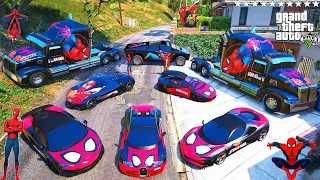 GTA 5 - Stealing SPIDERMAN'S SUPER CAR With Franklin in GTA V! (GTA 5 )