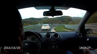 Fiesta ST Mk6 vs BMW 1M Coupe Nurburgring Nordschleife