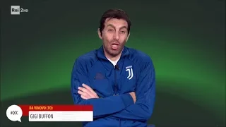 Gigi Buffon si 'scusa' dopo la rabbia Champions - Quelli che il calcio 15/04/2018