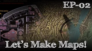 Let's Make Maps - EP02 - Making a fantasy town map! Part One. (Recorded Livestream)