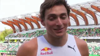 Mondo Duplantis' World Record Pole Vault Jump at  Prefontaine Classic 2023 | Eugene Diamond League