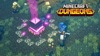 MINECRAFT DUNGEONS (2020) Gameplay - Corrupted Cauldron Boss Fight [XBOX ONE X]