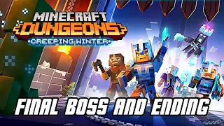 Minecraft Dungeons: Creeping Winter DLC - Final Boss & ENDING (XBOX ONE X)