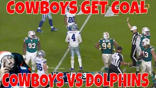 DOLPHINS RUIN COWBOYS CHRISTMAS  COWBOYS VS DOLPHINS HIGHLIGHTS REACTION