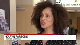 Karyn Parsons from 'Fresh Prince of Bel-Air' visits with SCPA Students