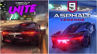 Asphalt Unite vs Asphalt 9 Legends - Gameplay Comparison