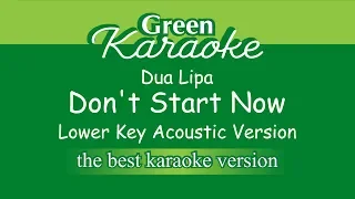 Dua Lipa - Don't Start Now (Male Karaoke - Acoustic Version)