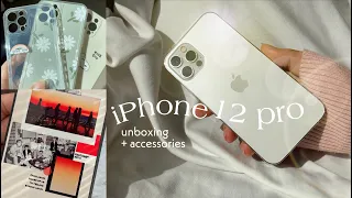 🤍iphone 12 pro unboxing + cute accessories | NCT case 💚🧸