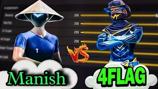 4 Flag Gaming 🇳🇵VS Manish 🇮🇳 || One Tap custom gameplay 🔥#4flaggamer