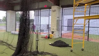 Arena batting cage netting baseball cages with pitching lanes