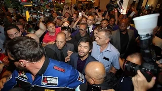 Madhouse at the Wynn as Manny Pacquiao makes his Grand Arrival to Las Vegas