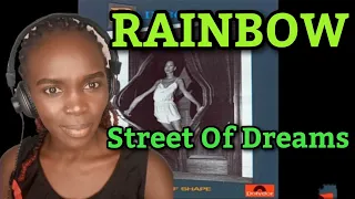 African Girl First Time Hearing Rainbow - Street Of Dreams | REACTION