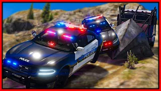 GTA 5 Roleplay - LAUNCHING COPS FROM TOP OF MOUNTAIN | RedlineRP