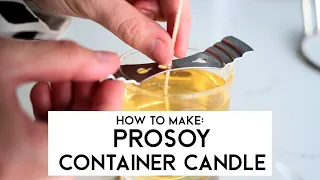 How to make a candle using our NEW ProSoy Container Wax