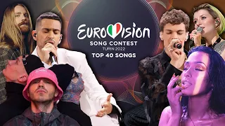 Eurovision 2022: Top 40 Songs (With Comments)