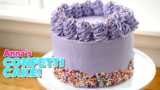 Incredible Confetti Birthday Cake for the Kids! | Anna's Occasions