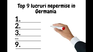 Top 9 lucruri nepermise in Germania