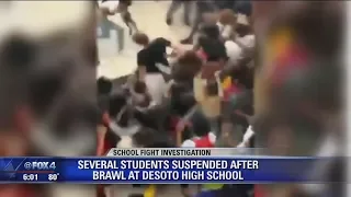 Several students suspended after all out brawl breaks out at DeSoto High School