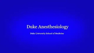 Duke Anesthesiology Residency Program 2019