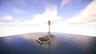 How Not to Land an Orbital Rocket Booster - Minecraft (小ネタ)