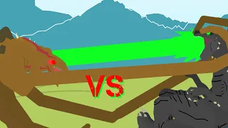 C-Rex vs Zilla - Short Stick Nodes animation