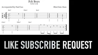 Blxst - Fck Boys (Guitar Loop with Tab)