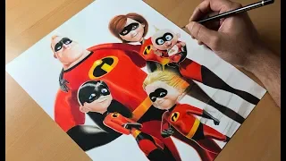 Drawing The Incredibles - Time-lapse | Artology