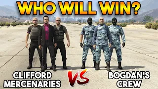 GTA 5 ONLINE : CLIFFORD MERCENARIES VS BOGDAN'S CREW (WHO WILL WIN?)