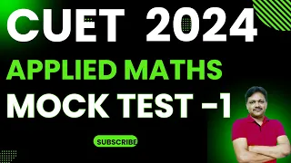 CUET 2024 | Applied Maths | Mock Test -1 | Gaur Classes