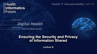 Unit 10: Ensuring the Security and Privacy of Information Shared: Lecture B