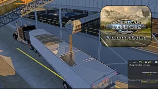 NEW DLC NEBRASKA 🔥 W900 with CAT engine | 4k | American Truck Simulator | Realistic Driving