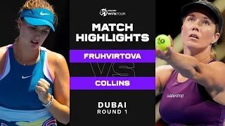 Linda Fruhvirtova vs. Danielle Collins | 2023 Dubai Round 1 | WTA Match Highlights